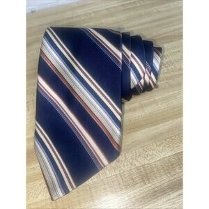 Vintage Mr. Blackwell Men’s Tie 70's 100% Polyester Groovey Design Wide Striped